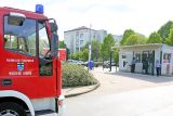 Feuerwehr-Einsatz in der ZUE: Qualm – aber keine Flammen
