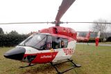 Rettungshubschrauber landet in Wickede