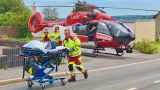 Rettungshubschrauber fliegt Frau ins Krankenhaus