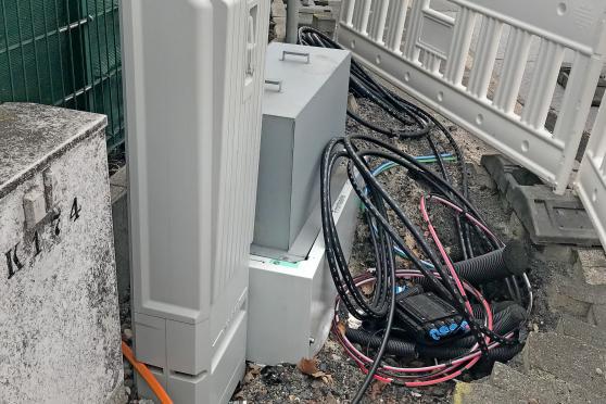 Telekom-Baustelle an der Ecke Am Lehmacker / Rissenhofstraße in Wickede ARCHIVFOTO: ANDREAS DUNKER