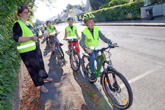 Prüfung für den Fahrrad-Führerschein an der Engelhard-Grundschule ARCHIVFOTO: ANDREAS DUNKER