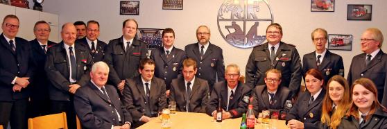 Jahresdienstbesprechung der Löschgruppe Wimbern der Freiwilligen Feuerwehr der Gemeinde Wickede (Ruhr) FOTO: ANDREAS DUNKER