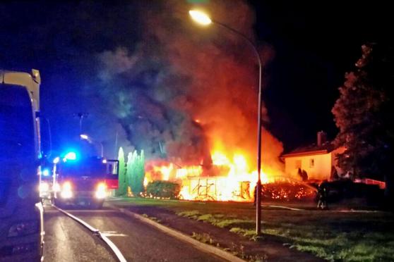 Feuerwehr-Einsatz heute Nacht am Obergraben FOTO: FEUERWEHR