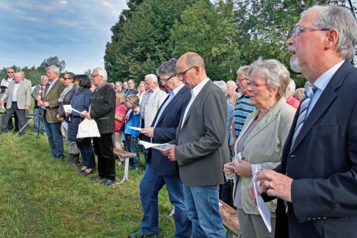 Gottesdienst beim großen Dorffest des Fördervereins Dorf Wiehagen am 2. September 2012 auf dem Fischhof Baumüller ARCHIVFOTO: ANDREAS DUNKER