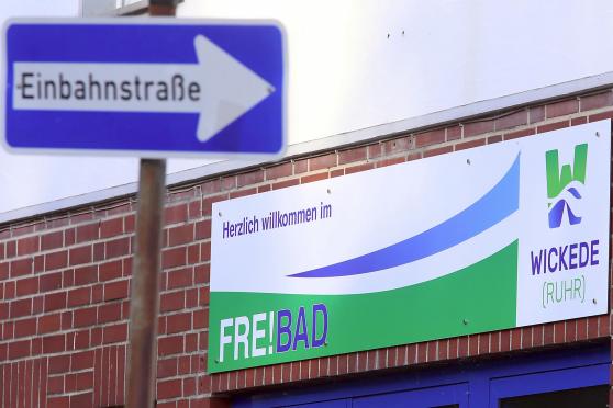 Der Eingangsbereich zum kommunalen Freibad der Gemeinde Wickede (Ruhr) FOTO: ANDREAS DUNKER