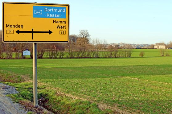 Die "Wimber Heide" soll nach Meinung der Wickeder CDU-Fraktion vorerst Feldflur bleiben und nicht als Gewerbegebiet ausgewiesen und erschlossen werden. FOTO: ANDREAS DUNKER