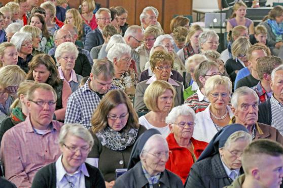 Publikum: mehr als 500 Gäste waren am heutigen Freitagabend beim Musical "Johannes der Täufer".