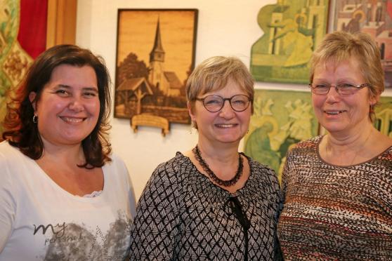 Aus dem Vorstand verabschiedet (von links): Jessica Baum, Lydia Münstermann und Christa Schulz FOTO: ANDREAS DUNKER