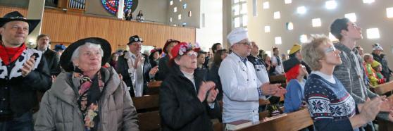 Karnevalsgottesdienst in der evangelischen Christus-Kirche in Wickede FOTO: ANDREAS DUNKER