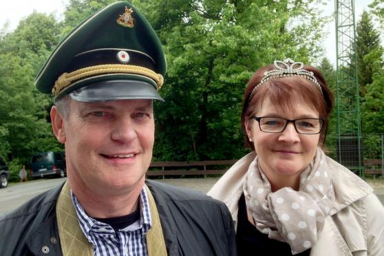 Neuer Regent in Wimbern: Franz Korte mit seiner Mitregentin: Birgit Schmidt 
FOTO: ANDREAS DUNKER