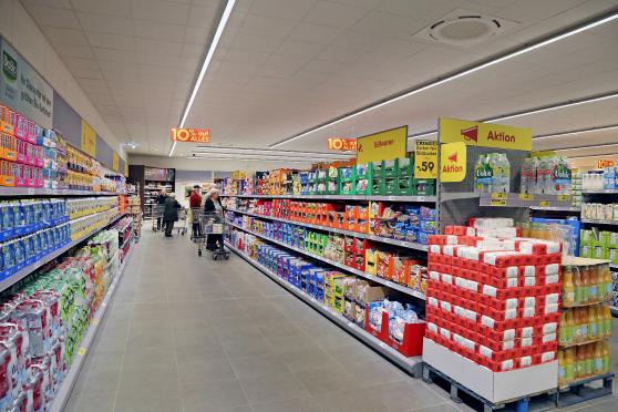 Blick in den neuen Netto-Markt am Waltringer Weg in Wickede FOTOS: ANDREAS DUNKER