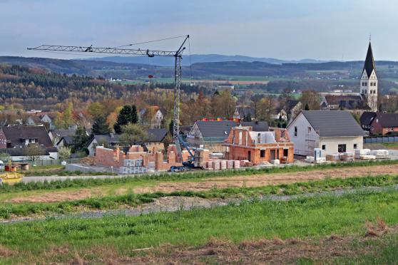 Das Siedlungsgebiet "An der Chaussee" ist fast komplett vermarktet. ARCHIVFOTO: ANDREAS DUNKER