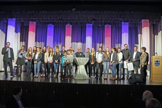 Sportler-Ehrung beim Neujahrsempfang der Gemeinde Wickede (Ruhr) FOTO: ANDREAS DUNKER