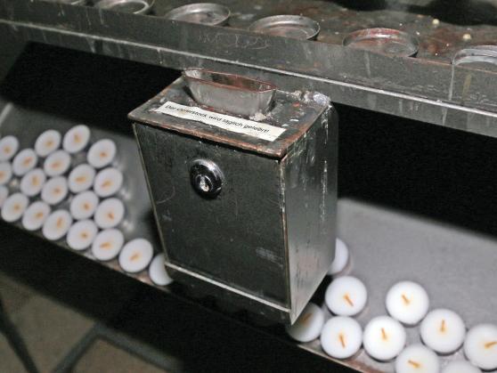 Da die Opferstöcke in der Kirche täglich geleert werden, befand sich nur wenig Bargeld darin und die Diebe machten kaum Beute. FOTO: ANDREAS DUNKER