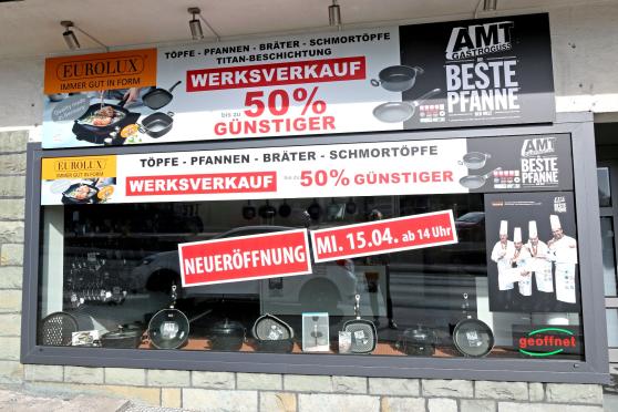 Das alte Pfannengeschäft an der Hauptstraße in Wickede (Ruhr) ARCHIVFOTO: CARINA WESTERWELLE