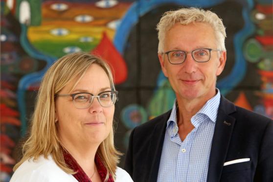 Schulleiter Peter Zarnitz und seine Stellvertreterin Stefanie Tillmann ARCHIVFOTO: ANDREAS DUNKER