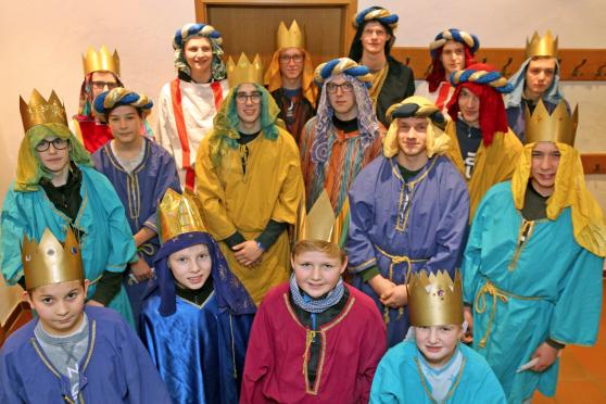 Sternsinger aus Barge und Wimbern im Adolph-Sauer-Haus in Barge ARCHIVFOTO: ANDREAS DUNKER