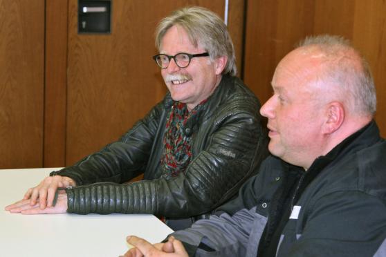 WIR-Sprecher Zahnarzt Dr. Clemens Frigge und Kfz-Meister Markus Thurau (rechts) FOTO: ANDREAS DUNKER