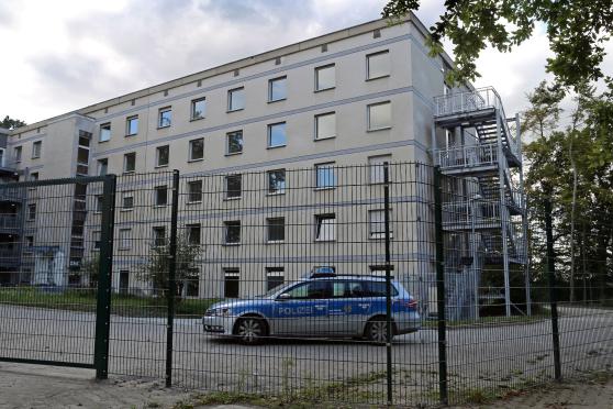 Die ZUE in Wimbern wird regelmäßig von der Polizei bestreift. ARCHIVFOTO: ANDREAS DUNKER