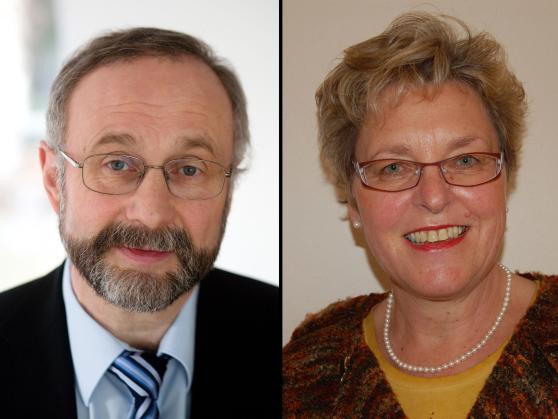 Thomas Becker und Claudia Helmecke vom Caritas-Verband FOTOS: CARITAS