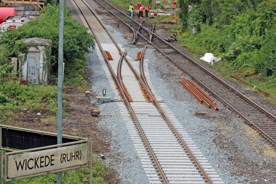 Neue Weichen für Wickede: Bahn investiert weiter in Schienennetz FOTO: ANDREAS DUNKER