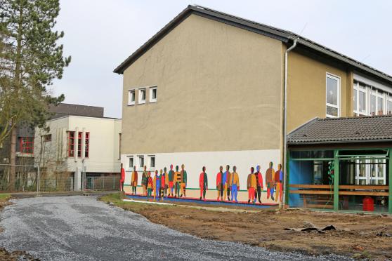 Baustraße vom Roncalli-Haus aus FOTO: ANDREAS DUNKER