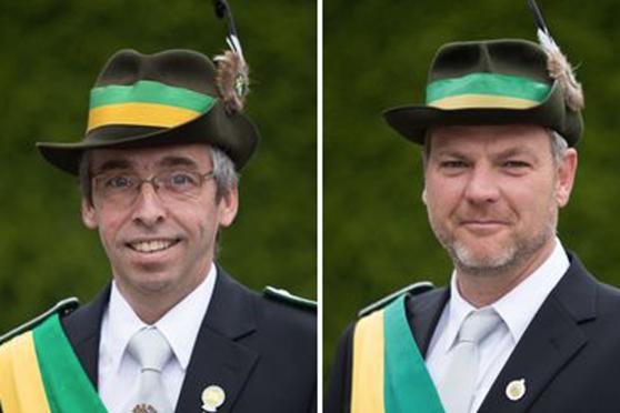 Frank Telgenbüscher und Dietmar Wrede FOTOS: SCHÜTZENBRUDERSCHAFT