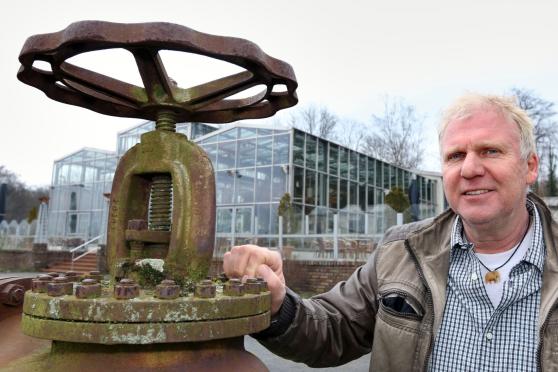 Den Geldhahn aufgedreht, um mächtig zu investieren: Werner Severin hat neue Ideen für das alte „Kraftwerk“. FOTO: ANDREAS DUNKER