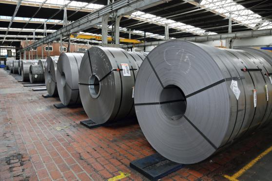 Bandstahl-Lager bei Wickeder Westfalenstahl FOTO: ANDREAS DUNKER