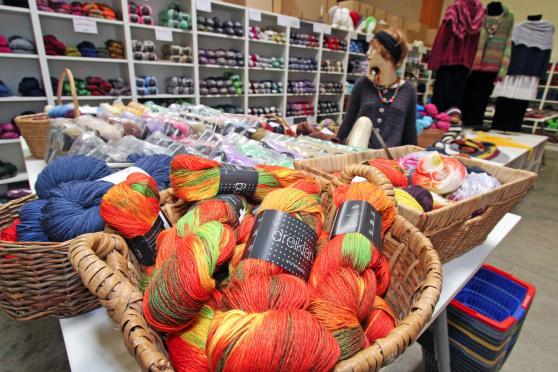 Die Auslage im Werksverkauf FOTO: ANDREAS DUNKER