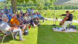 Cello-Intermezzo am Ruhrufer: Drückende Hitze, drückende Töne